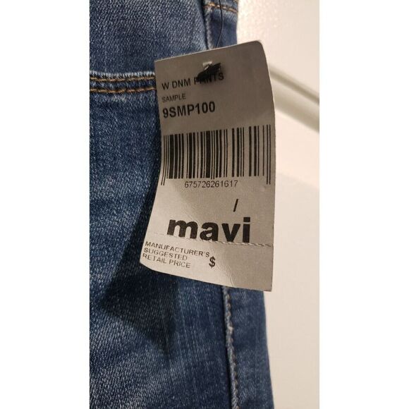 Mavi Jeans Sample New Fit Denim, Split Hem, Blue Medium Wash Size 27 /33 NWT - Picture 9 of 9